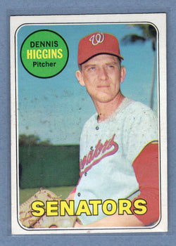 1969 Topps #441 Dennis Higgins (st)(a) VG  GO850