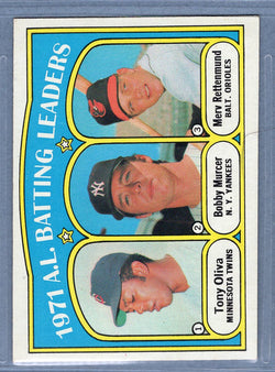 1972 Topps #86 AL Batting Leaders (f) EX-MT  GO544