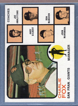 1973 Topps #252 Giants Mgr./Coaches (a) EX-MT  GO669