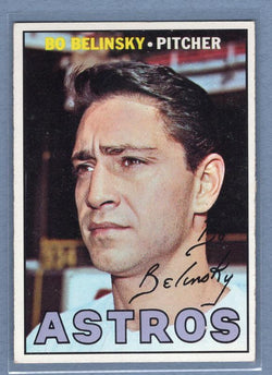 1967 Topps #447 Bo Belinsky (Complete 1966 S.D. stats) EX  GO446