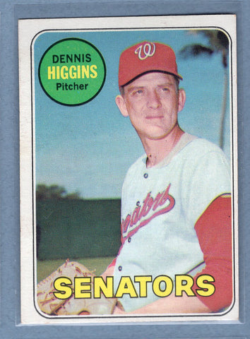 1969 Topps #441 Dennis Higgins(b) EX-MT  GO850