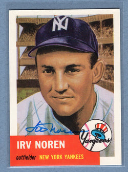 1991 Topps Archives #35 Irv Noren Autograph Auto signed