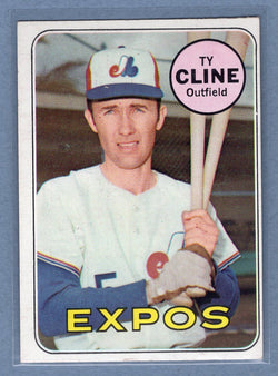 1969 Topps #442 Ty Cline(b) EX  GO850