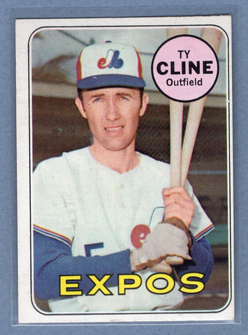 1969 Topps #442 Ty Cline(b) EX  GO850