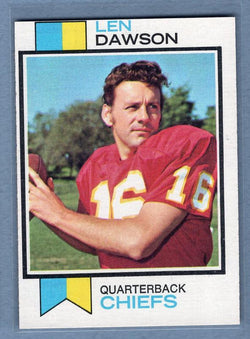 1973 Topps #335 Len Dawson (HOF) EX-MT  High Grade Set Break