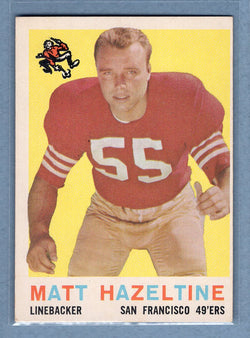 1959 Topps #72 Matt Hazeltine (b) EX  GO801