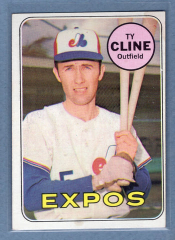 1969 Topps #442 Ty Cline(c) EX  GO850