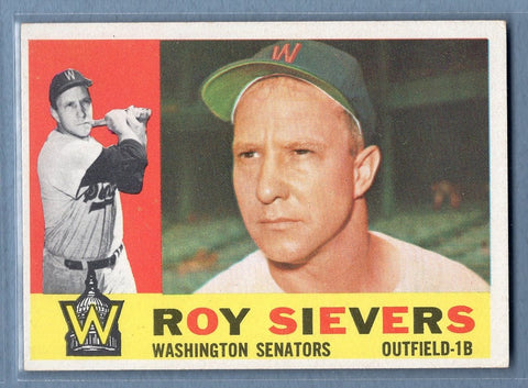 1960 Topps # 25 Roy Sievers EX-MT High Grade Set Break
