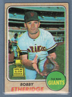 1968 Topps 126 Bobby Etheridge VG-EX SET BREAK