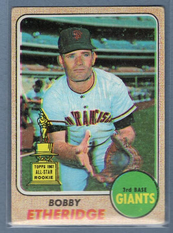 1968 Topps 126 Bobby Etheridge VG-EX SET BREAK
