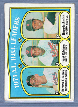 1972 Topps #88 AL RBI Leaders Kill/F.Rob (a) VG-EX  GO544
