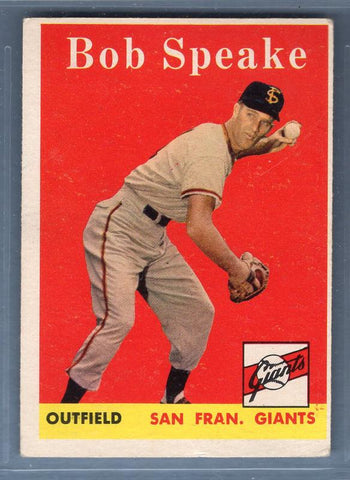 1958 Topps #437 Bob Speake VG-EX  GO401