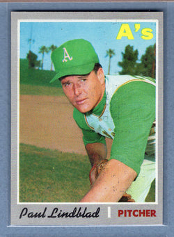 1970 Topps #408 Paul Lindblad (st) VG  GO450