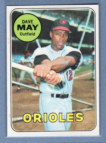 1969 Topps #113 Dave May (a) EX-MT  GOWAYY