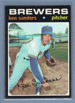 1971 Topps #116 Ken Sanders (a) EX  GO950
