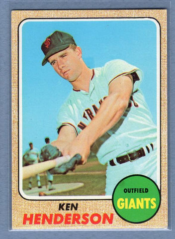 1968 Topps #309 Ken Henderson EX-MT  GO534