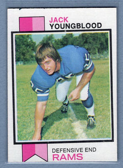 1973 Topps #343 Jack Youngblood (R) (HOF)(oc) EX   High Grade Set Break