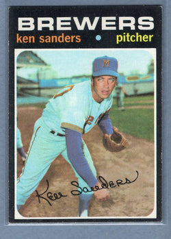 1971 Topps #116 Ken Sanders (c) EX  GO950
