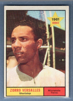 1961 Topps #21 Zoilo Versalles (R) Uncorrected Error EX   GO269