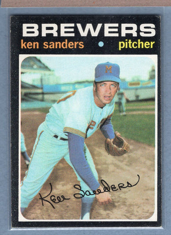 1971 Topps #116 Ken Sanders (d) EX  GO950