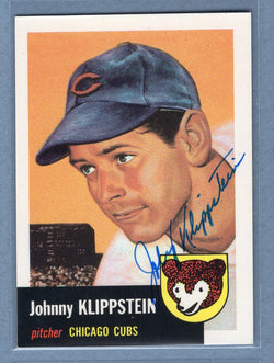 1991 Topps Archives #46 Johnny Klippstein Autograph Auto signed