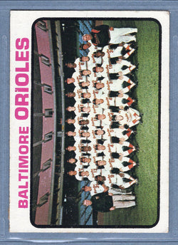 1973 Topps #278 Baltimore Orioles Team  (a) EX-MT  GO669