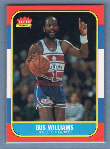 1986 Fleer #124 Gus Williams (2) EX-MT
