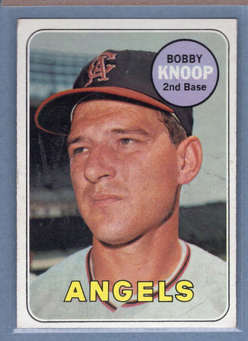 1969 Topps #445 Bobby Knoop (st)(b) VG  GO850