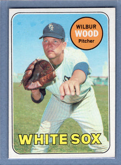 1969 Topps #123 Wilbur Wood (a) EX-MT  GOWAYY