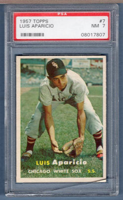 1957 Topps #7 Luis Aparicio (08017807) PSA 7