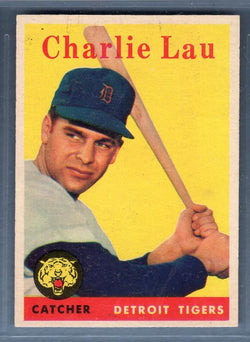 1958 Topps #448 Charlie Lau (R) EX  GO401