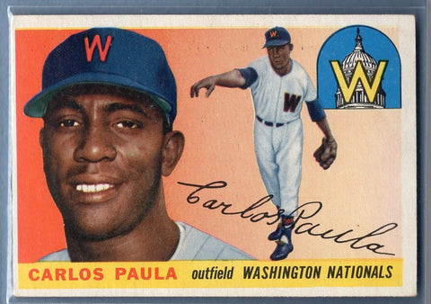 1955 Topps #97 Carlos Paula(2) VG GO9041