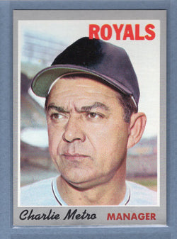 1970 Topps #16 Charlie Metro  (b) EX-MT  GO750