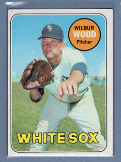 1969 Topps #123 Wilbur Wood (c) EX-MT  GOWAYY