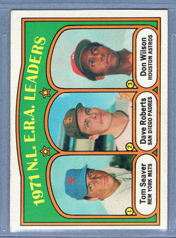1972 Topps #91 NL ERA Leaders Seaver (a) EX  GO544