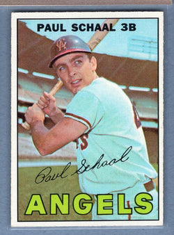 1967 Topps #58 Paul Schaal (Bat Natural Above Name) EX  GO225