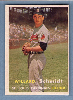 1957 Topps #206 Willard Schmidt EX  GO188