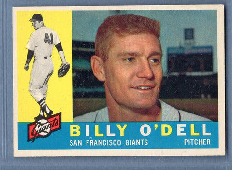 1960 Topps #303 Billy O'Dell EX-MT  Set Break C