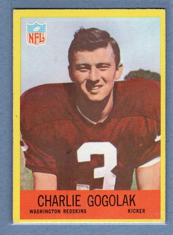 1967 Philadelphia #182 Charlie Gogolak EX GO73