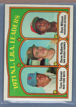 1972 Topps #91 NL ERA Leaders Seaver (C) EX  GO544