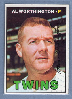 1967 Topps #399 Al Worthington EX   GO50B
