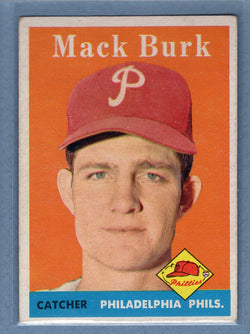 1958 Topps #278 Mack Burk (b) VG-EX  GO501