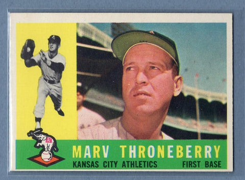 1960 Topps #436 Marv Throneberry EX   GO255