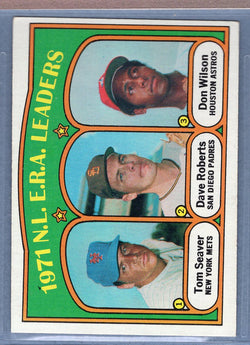 1972 Topps #91 NL ERA Leaders Seaver (d) EX  GO544