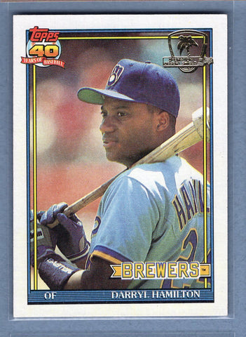 1991 Topps Desert Shield #781 Darryl Hamilton  NM  GO625