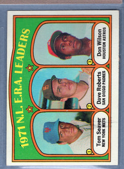 1972 Topps #91 NL ERA Leaders Seaver (E) EX  GO544