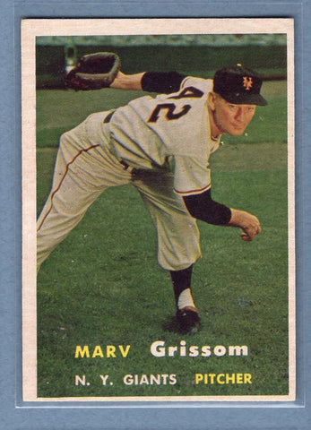 1957 Topps #216 Marv Grissom EX  GO188