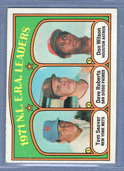 1972 Topps #91 NL ERA Leaders Seaver (g) EX  GO544