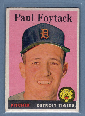 1958 Topps #282 Paul Foytack  VG  GO501