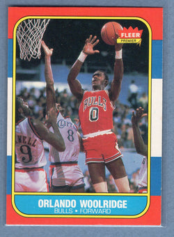 1986 Fleer #130 Orlando Woolridge (1) EX-MT
